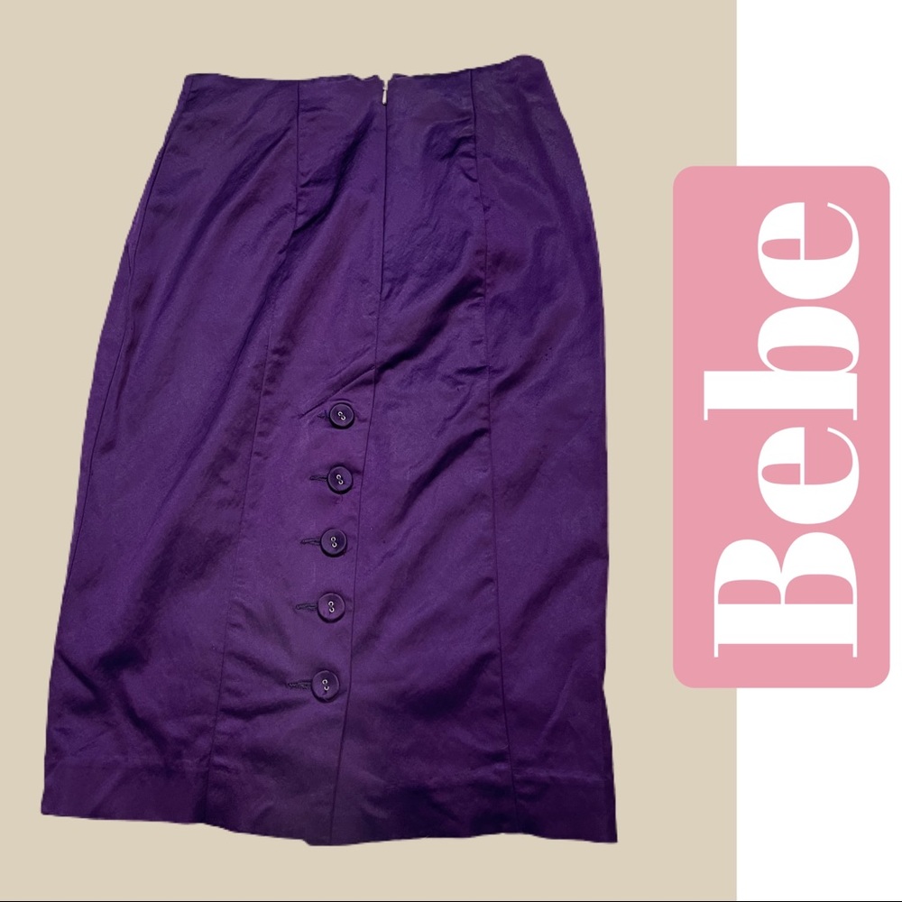 Bebe high waist silky stretch pencil skirt size 0